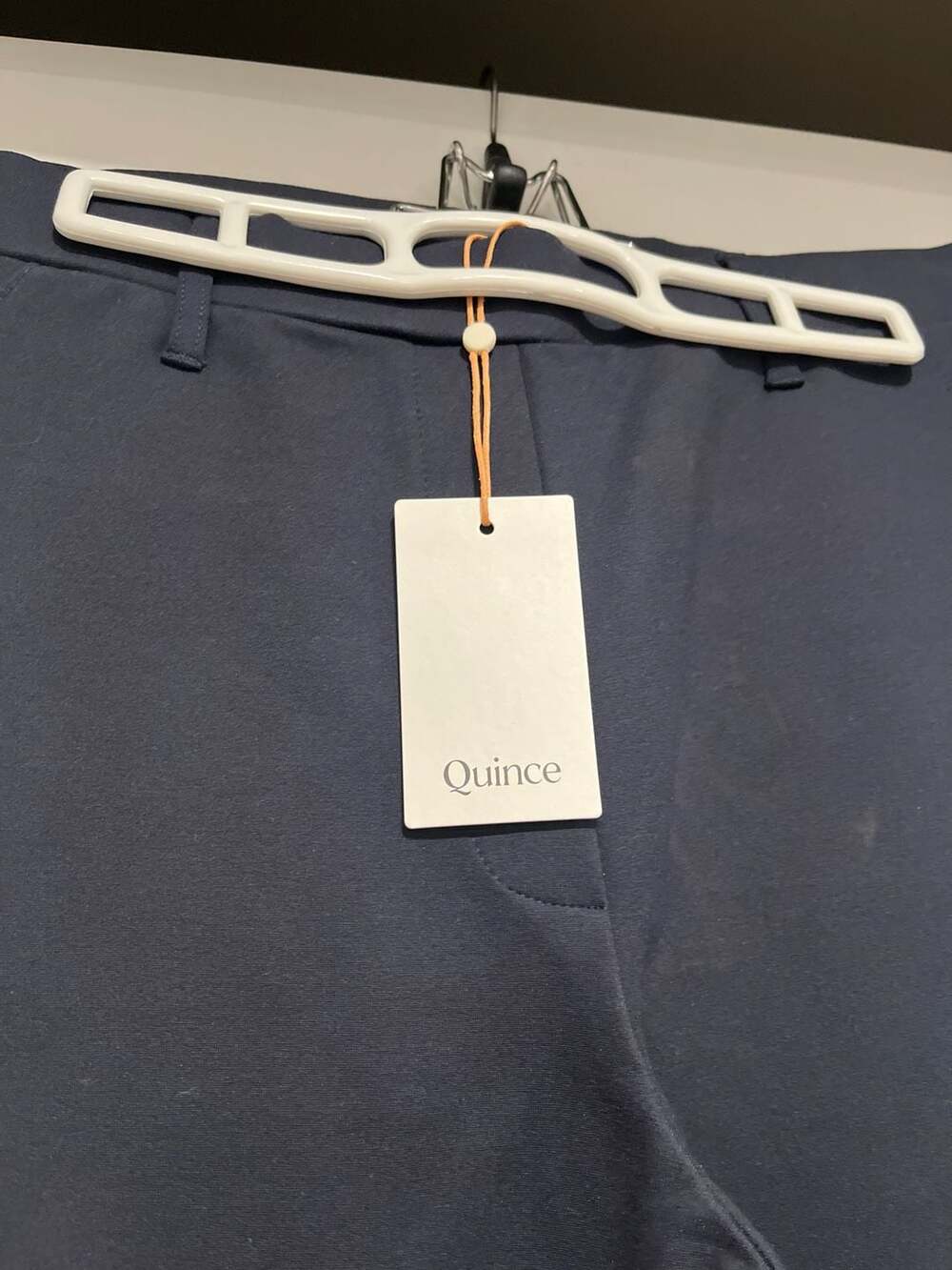 Quince Ultra-Stretch Ponte Straight Leg Pants Navy Size M - Picture 2 of 11